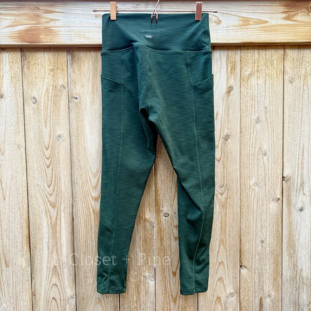 Prana Becksa 7/8 Leggings Deep Pine Heather Green Size Medium - Picture 5 of 12
